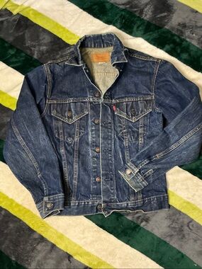 Vintage 1960’s Levi's Big E Dark Blue Denim Jacket - Classic Trucker Size S